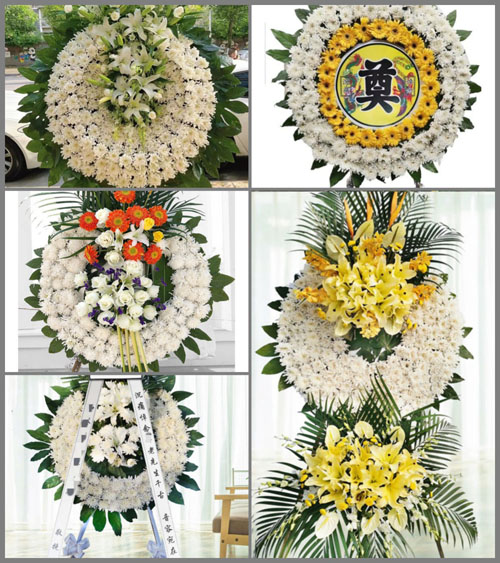 广东江门市恩平市东成镇上绵湖村花圈速递
